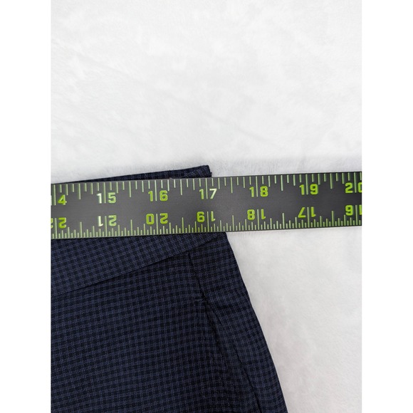 Lauren Ralph Lauren Mens Dress Pants Size 34W 30L Navy Micro Check - Picture 4 of 7